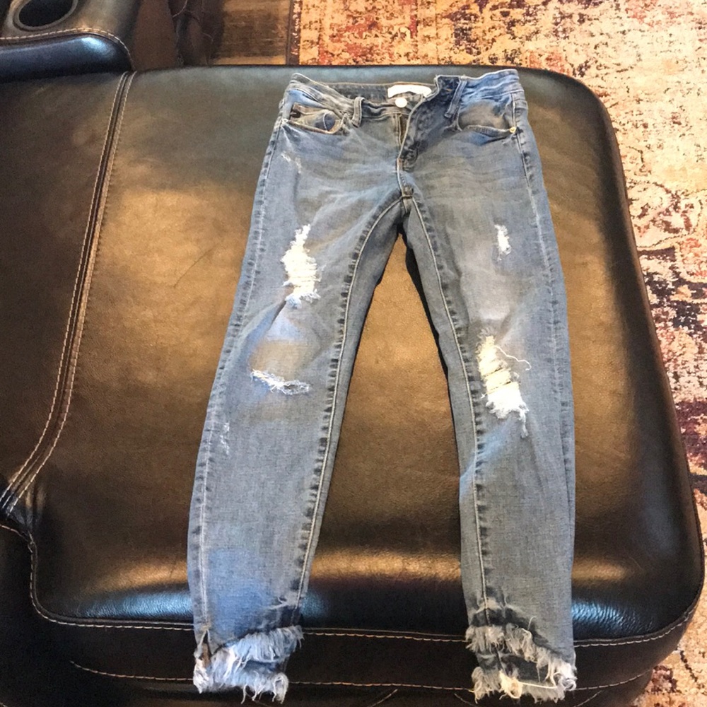 Kancan distressed skinny jean
